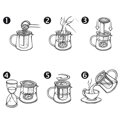 Čajník - skleněná konvice na čaj Finum Tea Control™ 1 L