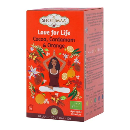 Čaj s kakaem, kardamomem a pomerančem Raduj se LOVE for LIFE 16x2g
