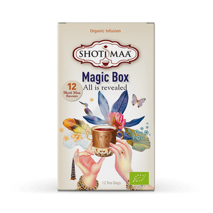 Magic Box – Vše je odhaleno kolekce čajová směs na 7 čaker a 5 prvků 12x2g Nálevové kapsy